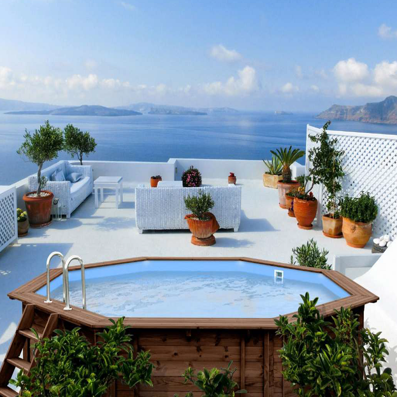 Piscine Ottagonale e Esagonale in legno nordico trattato